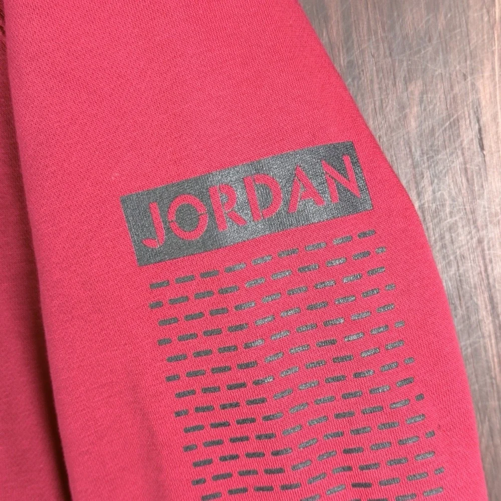 Nike Air Jordan 23 Sweatshirt‎ Full Zip Hoodie 853849-687 Red Bred Men's Medium